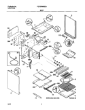 BODY Diagram and Parts List for FGF379WXBCA  Frigidaire Range