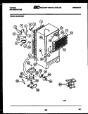 BLOWER AND DRIVE PARTS Diagram and Parts List for 49-2848-23-03  Tappan Dryer
