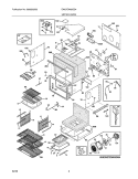 UPPER OVEN Diagram and Parts List for EW27EW65GS4  Electrolux Wall Oven