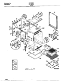 BODY Diagram and Parts List for FEF350CETB  Frigidaire Range