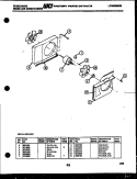 AIR HANDLING PARTS Diagram and Parts List for A05LE2E3  Frigidaire Air Conditioner