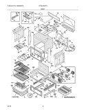 BODY Diagram and Parts List for CPES3085KF2  Frigidaire Range