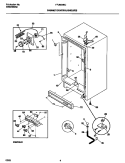 CABINET / CONTROL / SHELVES Diagram and Parts List for FFU09M5CW0  Frigidaire Freezer