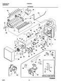 ICE MAKER Diagram and Parts List for FRS20ZGJD1  Frigidaire Refrigerator