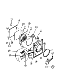 DOOR PANEL, LINT FILTER, FRONT PANE Diagram and Parts List for FDG436RBS1  Frigidaire Dryer
