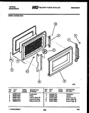 DOOR PARTS Diagram and Parts List for 56-2260-10-16  Tappan Microwave