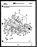 BODY PARTS Diagram and Parts List for 56-2268-10-01  Tappan Microwave
