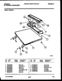 TOP PARTS Diagram and Parts List for DP400PD1  Uni Dishwasher
