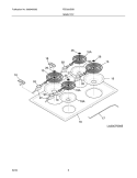 MAINTOP Diagram and Parts List for FED300DSB  Frigidaire Range
