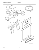 ICE & WATER DISPENSER Diagram and Parts List for CRSH267LS4  Frigidaire Refrigerator
