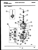 TRANSMISSION PARTS Diagram and Parts List for LCE902AWW1  Frigidaire Washer Dryer Combo