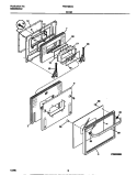 DOOR Diagram and Parts List for FEB798CCSB  Frigidaire Wall Oven