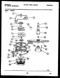 MOTOR PUMP PARTS Diagram and Parts List for DW5000A1  Frigidaire Dishwasher