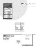 COVER Diagram and Parts List for FGB24L2ECA  Frigidaire Wall Oven
