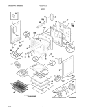 BODY Diagram and Parts List for FEFLZ87GCC  Frigidaire Range