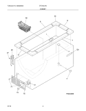 CABINET Diagram and Parts List for CFCH25LW0  Crosley Freezer