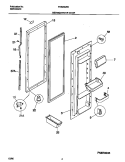 REFRIGERATOR DOOR Diagram and Parts List for FRS20QRCD7  Frigidaire Refrigerator