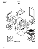 BODY Diagram and Parts List for MEF322BBWC  Frigidaire Range