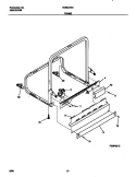 FRAME Diagram and Parts List for TDB647RHB0  Tappan Dishwasher