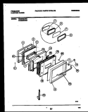 DOOR PARTS Diagram and Parts List for FED354BAB3  Frigidaire Range
