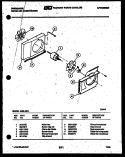 AIR HANDLING PARTS Diagram and Parts List for A06LE2L1  Frigidaire Air Conditioner