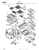SHELVES / CONTROLS Diagram and Parts List for FRT20NGCB2  Frigidaire Refrigerator