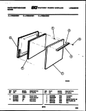 DOOR PARTS Diagram and Parts List for KF204KDW0  Frigidaire Range