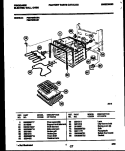 BROILER AND OVEN PARTS Diagram and Parts List for FEB702BAB1  Frigidaire Wall Oven