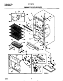 CABINET / CONTROL / SHELVES Diagram and Parts List for FFU16F9CW1  Frigidaire Freezer