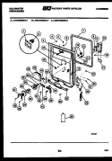 INNER DOOR PARTS Diagram and Parts List for DWU7025DR2  Kelvinator Dishwasher