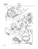 ICE MAKER Diagram and Parts List for FRS26SM4AW0  Frigidaire Refrigerator