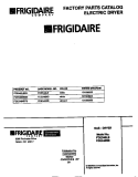COVER Diagram and Parts List for FDE546LBS2  Frigidaire Dryer