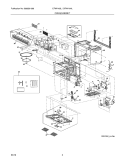 OVEN,CABINET Diagram and Parts List for CFMV162LQA  Frigidaire Microwave