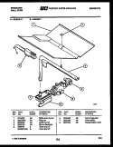 GAS CONTROL Diagram and Parts List for GG94BLW1  Frigidaire Wall Oven