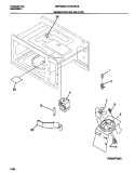 MAGNETRON AND AIR FLOW Diagram and Parts List for FEB796BBBA  Frigidaire Microwave Oven Combo