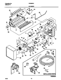 ICE MAKER Diagram and Parts List for FRS26ZRGBA  Frigidaire Refrigerator