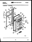 DOOR PARTS Diagram and Parts List for FPZ17TFH1  Frigidaire Refrigerator