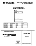 COVER Diagram and Parts List for MEF301PBDC  Frigidaire Range