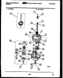TRANSMISSION PARTS Diagram and Parts List for LA271MXD1  Frigidaire Washer