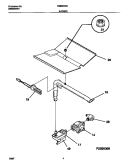 BURNER Diagram and Parts List for FGB500CESC  Frigidaire Wall Oven
