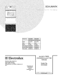 COVER Diagram and Parts List for BES384EB1  Crosley Wall Oven