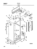 CABINET Diagram and Parts List for FRT21LRGW2  Frigidaire Refrigerator