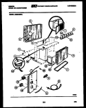 ELECTRICAL PARTS Diagram and Parts List for AM09C6EVA  Gibson Air Conditioner