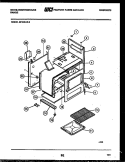 BODY PARTS Diagram and Parts List for GF625LW2  Frigidaire Range