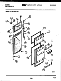 DOOR PARTS Diagram and Parts List for RD19F9WT3E  Gibson Refrigerator