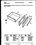 DRAWER PARTS Diagram and Parts List for 31-2649-00-05  Tappan Range