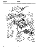 BODY Diagram and Parts List for FES355CCBC  Frigidaire Range