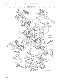 OVEN, CABINET Diagram and Parts List for CGLMV169GSB  Frigidaire Microwave