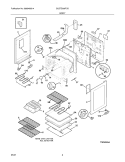 BODY Diagram and Parts List for GLEFZ369FCD  Frigidaire Range