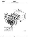 CABINET FRONT AND WRAPPER Diagram and Parts List for FAS185F2A1  Frigidaire Air Conditioner